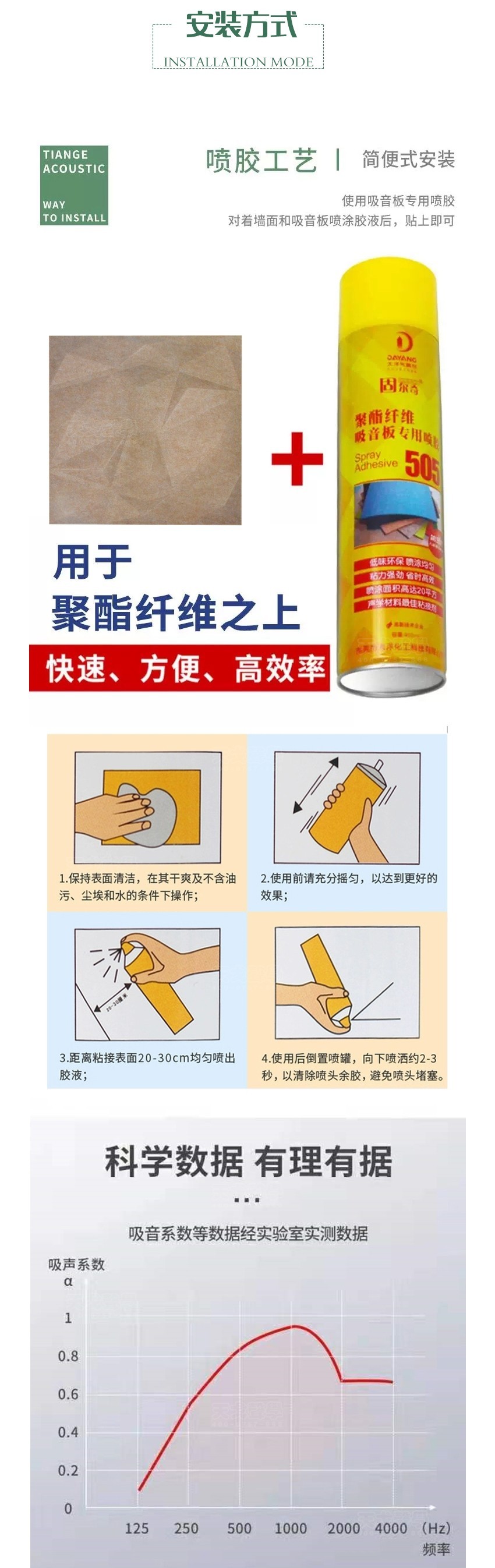 3D寶石聚酯纖維吸音板安裝方式 3D寶石聚酯纖維吸音板安裝方式