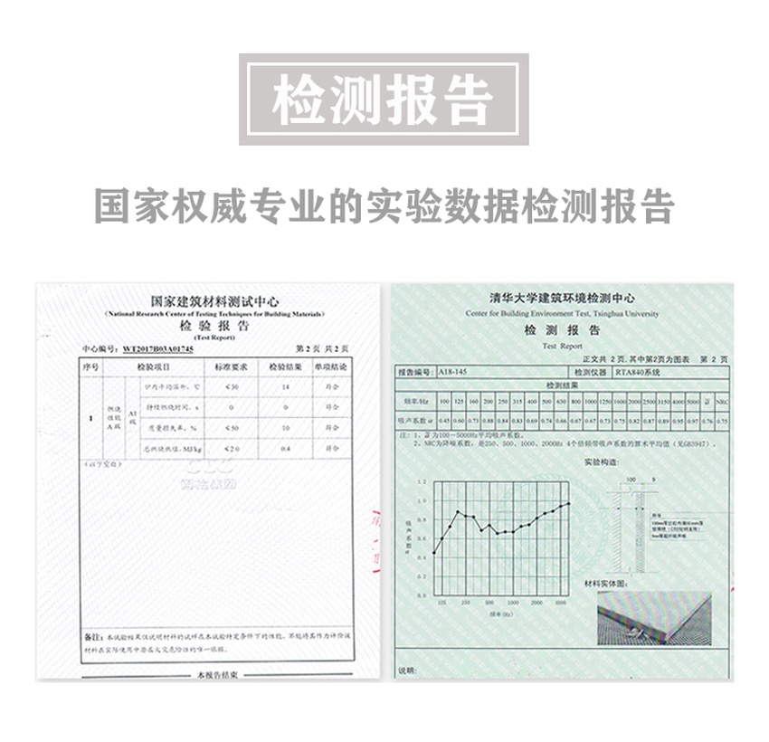 高纖吸音板檢測報告 高纖吸音板檢測報告