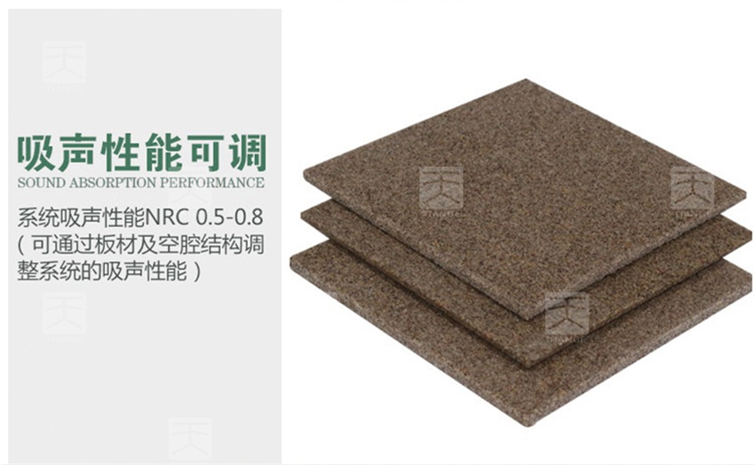 陶晶砂吸音板吸聲性能